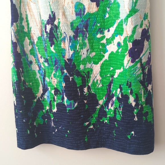 Eliza J Watercolor Multicolor Floral Cotton Dress - Picture 3 of 8